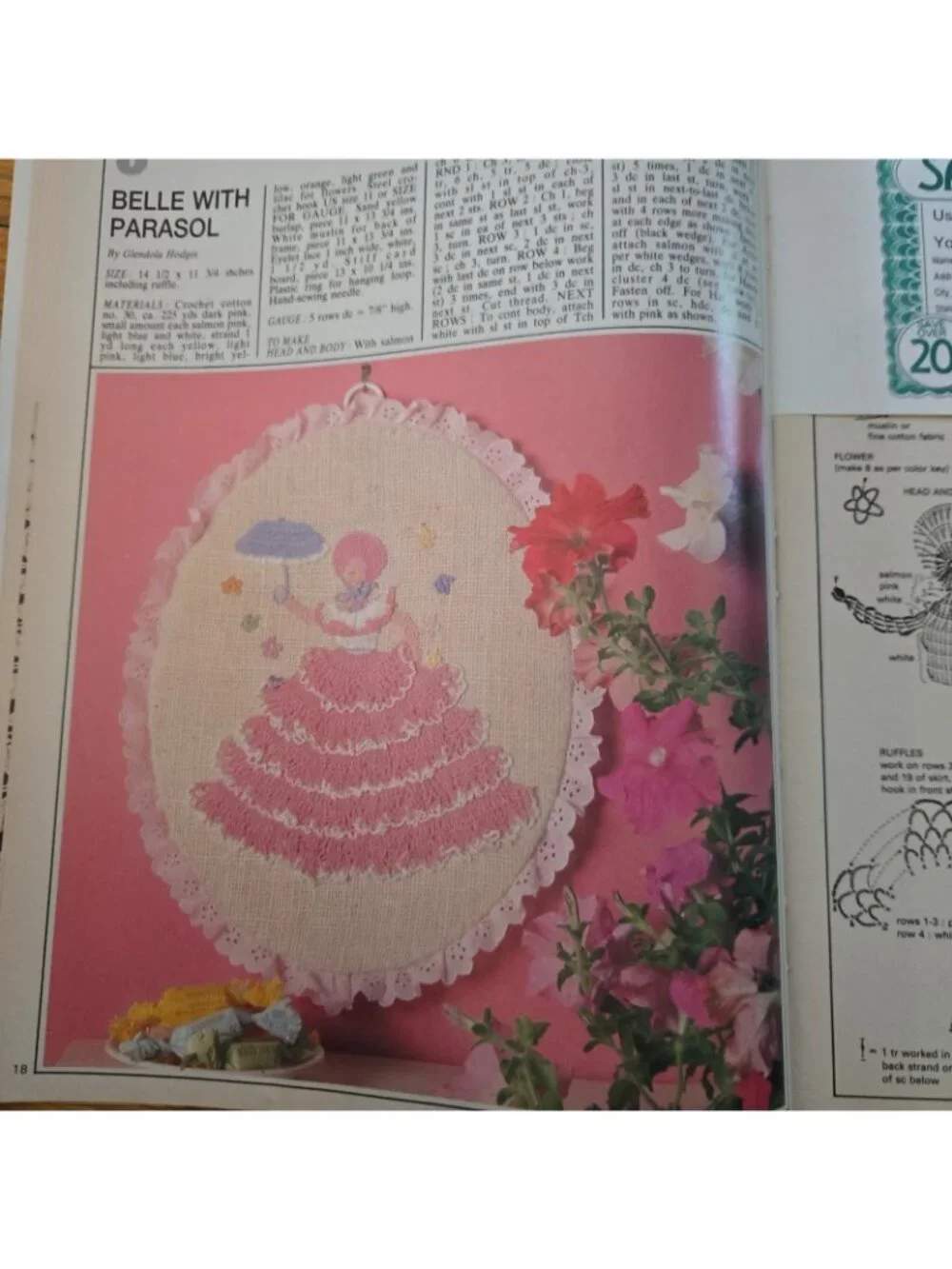 Magic Crochet Magazine June 1988 Number 54  Bedspread, Tablecloth, Filet